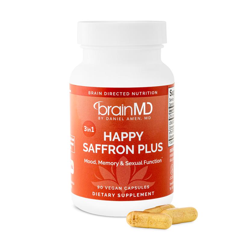 Happy Saffron Plus | #1 formula for a healthier, happier you - Free from gluten, dairy, and eggs